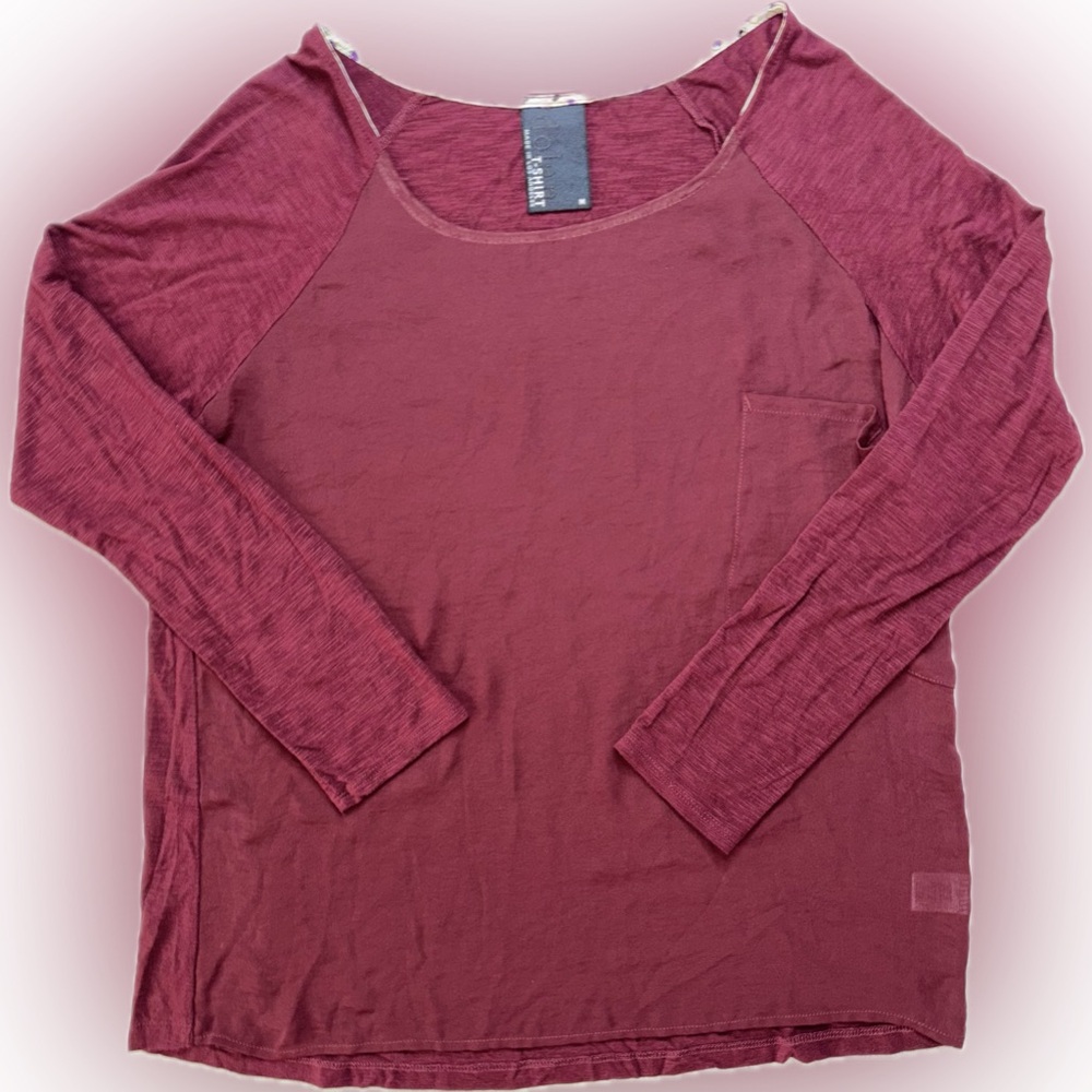 Dolan Anthropologie Slouchy Satin Tshirt